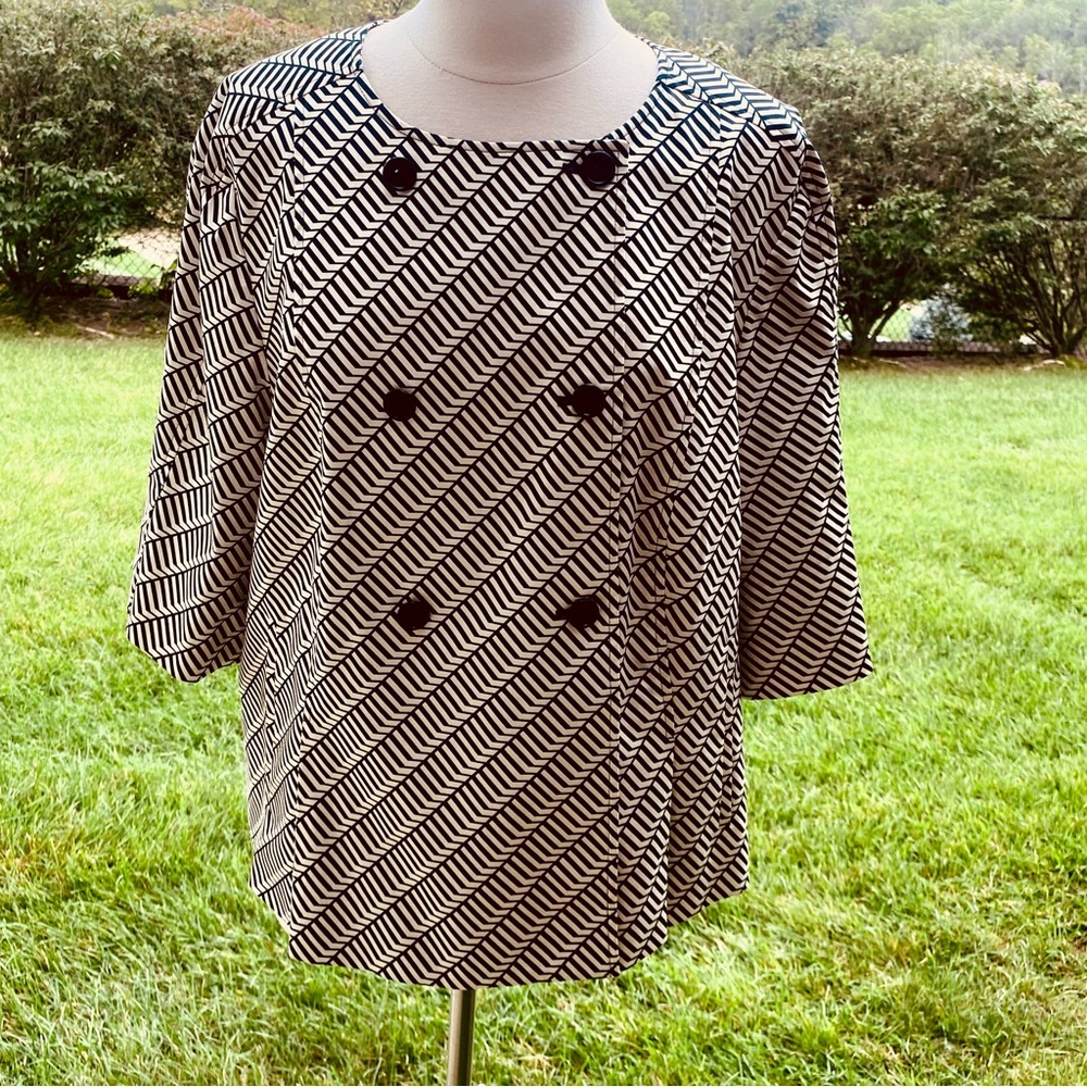 Calvin Klein geometric Print Plus Size Jacket